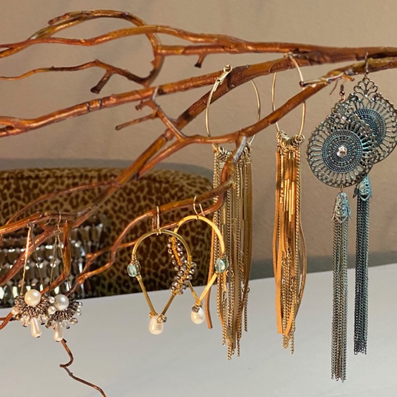 ANTHROPOLOGIE Custom Semi Precious Gemstone Earrings - Picture 5 of 5